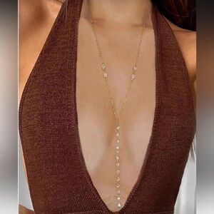 Chain Neck Gold Necklace R259